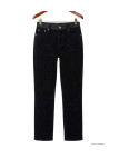 Pantalon velours noir femme DORURE1N MAYFLOWER - Confort & Chic