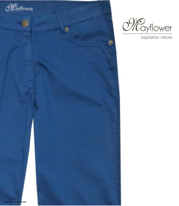 MAYFLOWER FLORA3 - Pantalon Toile Femme Stretch & Confort