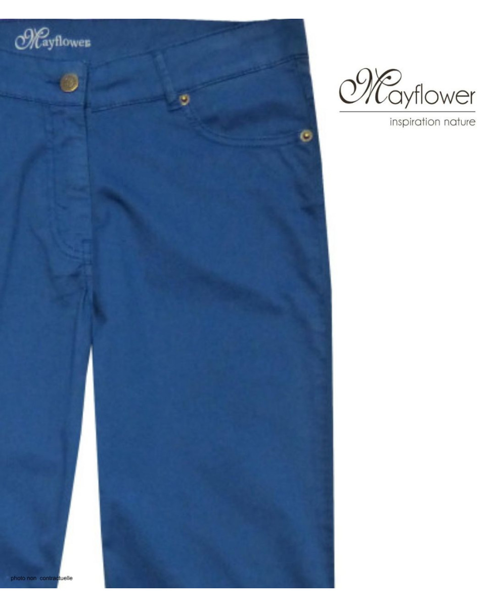 MAYFLOWER FLORA3 - Pantalon Toile Femme Stretch & Confort