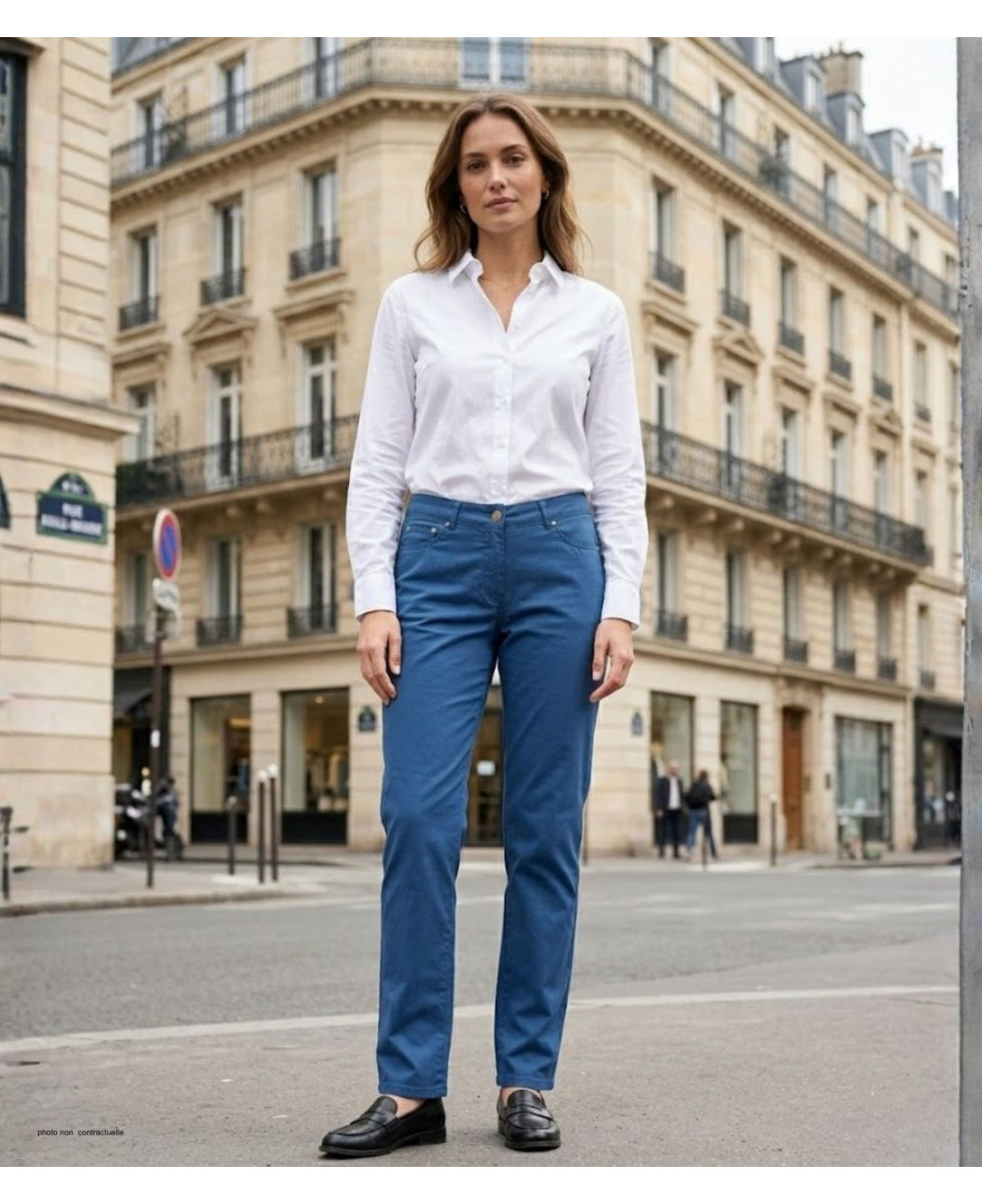 MAYFLOWER FLORA3 - Pantalon Toile Femme Stretch & Confort