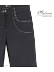 MAYFLOWER SE1111J - Pantalon Extensible Bleu Denim Femme