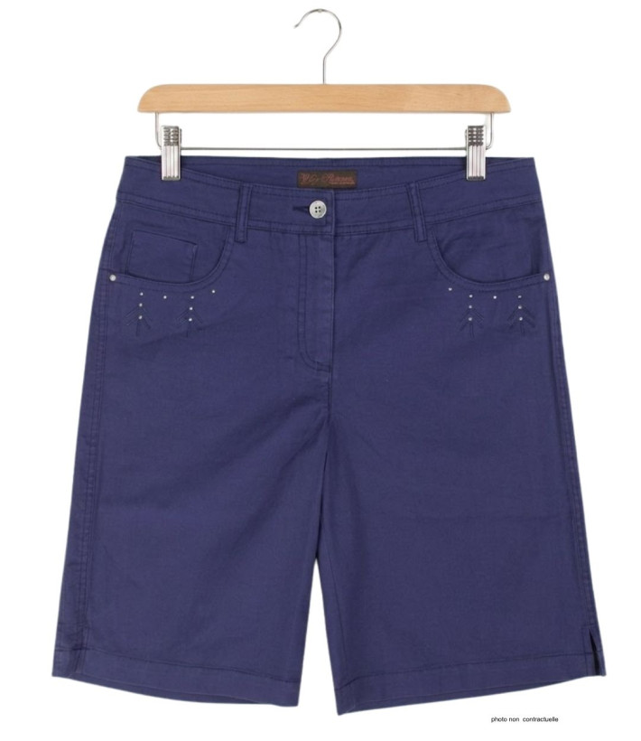 MAYFLOWER Bermuda Marine Stretch | Détails Clous Argentés