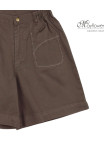 Short marron MAYFLOWER MEKNES SE8033 coton stretch taille élastique