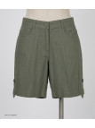 Short olive MAYFLOWER MIGUEL1 en lin à longueur réglable