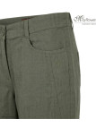 Short olive MAYFLOWER MIGUEL1 en lin à longueur réglable