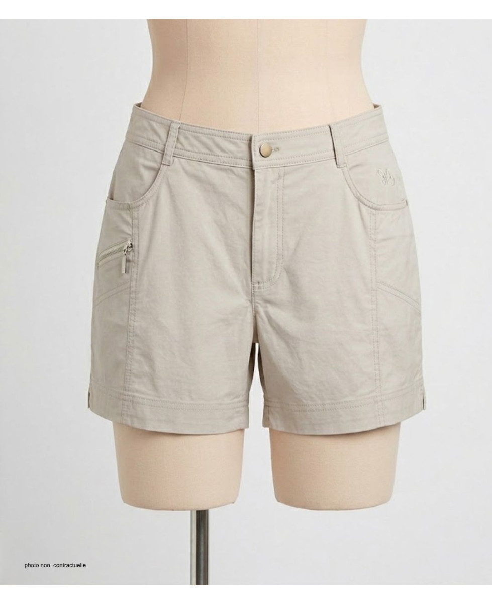 MAYFLOWER MIRZA1 : Short en Tissu Extensible et Stretch Confort