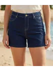 Short d'été confortable pour femme en tissu extensible stretch de la marque MAYFLOWER modèle SAMARA1 avec poches pratiques.