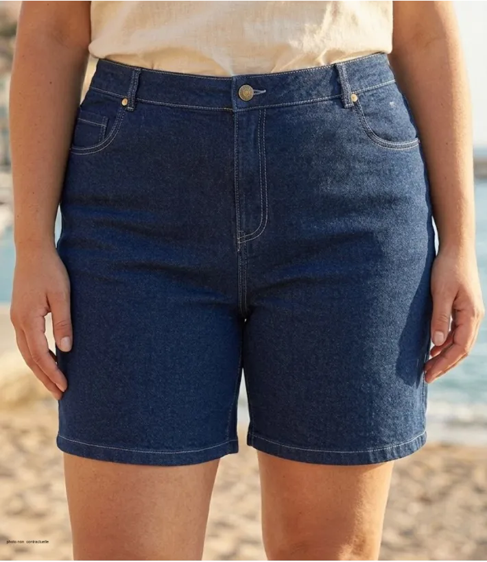 AXONE SAXO1 : Short Grandes Tailles en Tissu Extensible