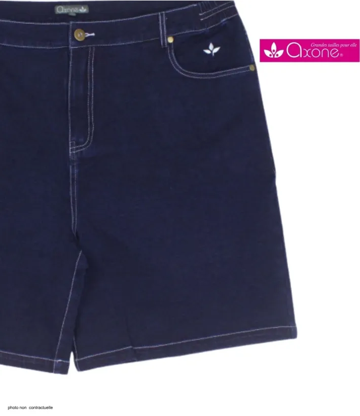 AXONE SAXO1 : Short Grandes Tailles en Tissu Extensible