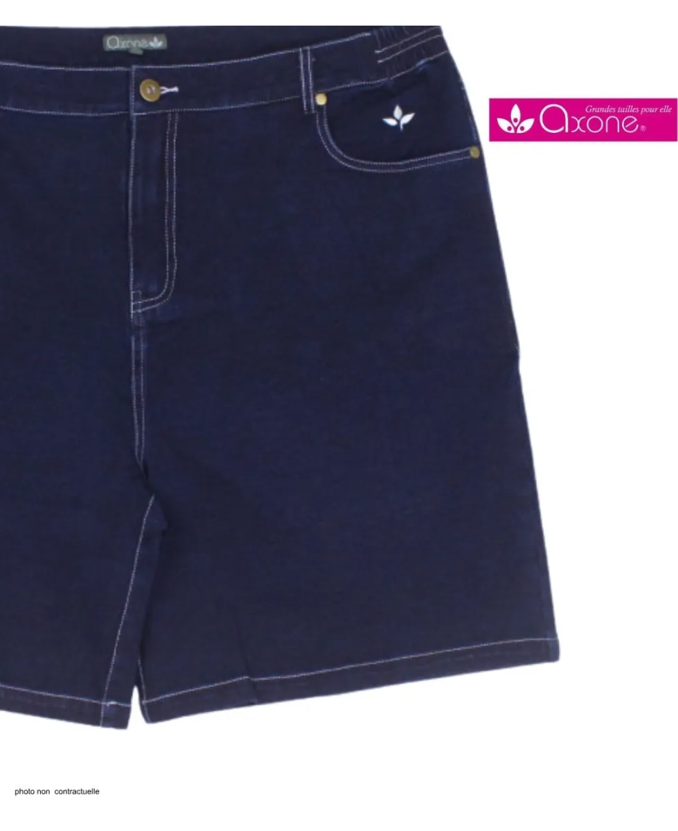AXONE SAXO1 : Short Grandes Tailles en Tissu Extensible