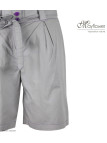 MAYFLOWER SE1105M : Short Mi-Long Mauve avec Ceinture Elégante