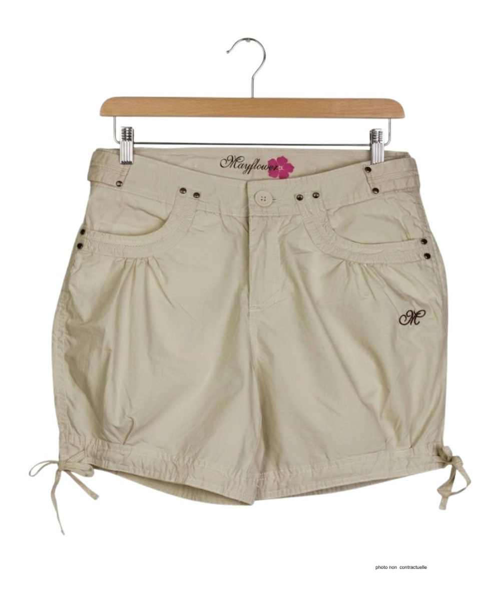 Mode Directe SE1163S : Short en coton sable confortable