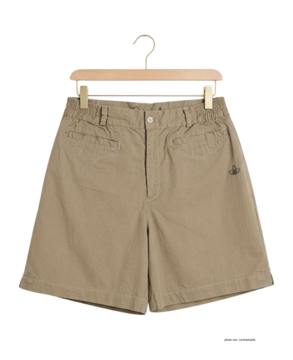 Short AXONE SE1173C camel stretch : confort et style d'été