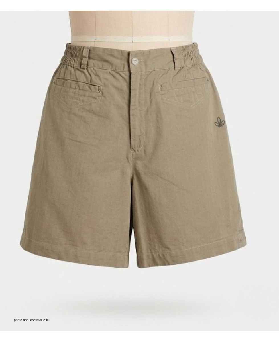 Short AXONE SE1173C camel stretch : confort et style d'été