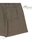 Short MAYFLOWER SE1176A en lin avocat : fraîcheur et coupe ajustée