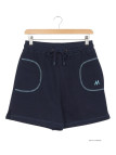Short molleton femme MAYFLOWER SE9039M bleu marine confort