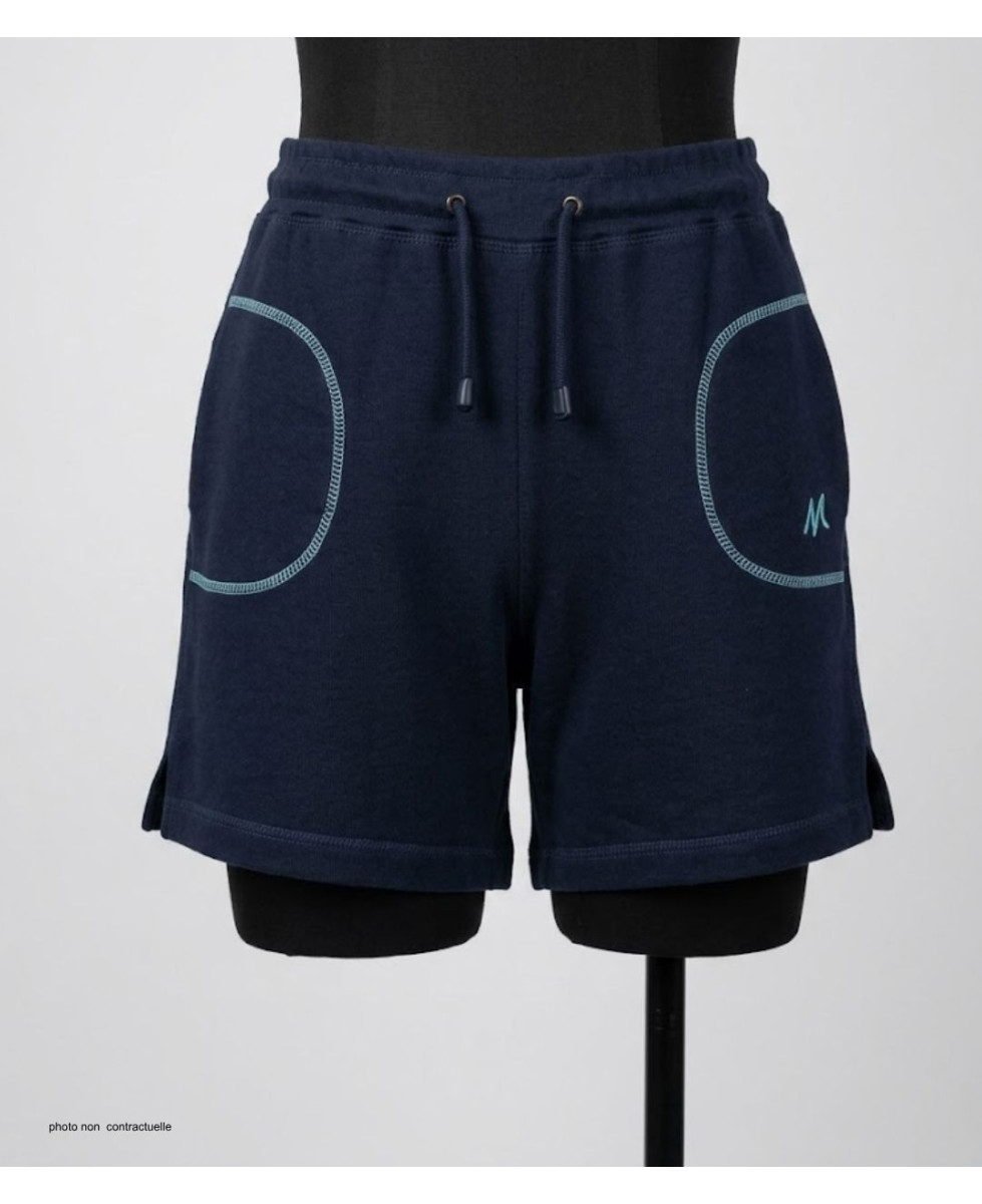 Short molleton femme MAYFLOWER SE9039M bleu marine confort