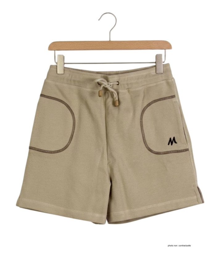 Short molleton femme MAYFLOWER SE9039S couleur sable léger