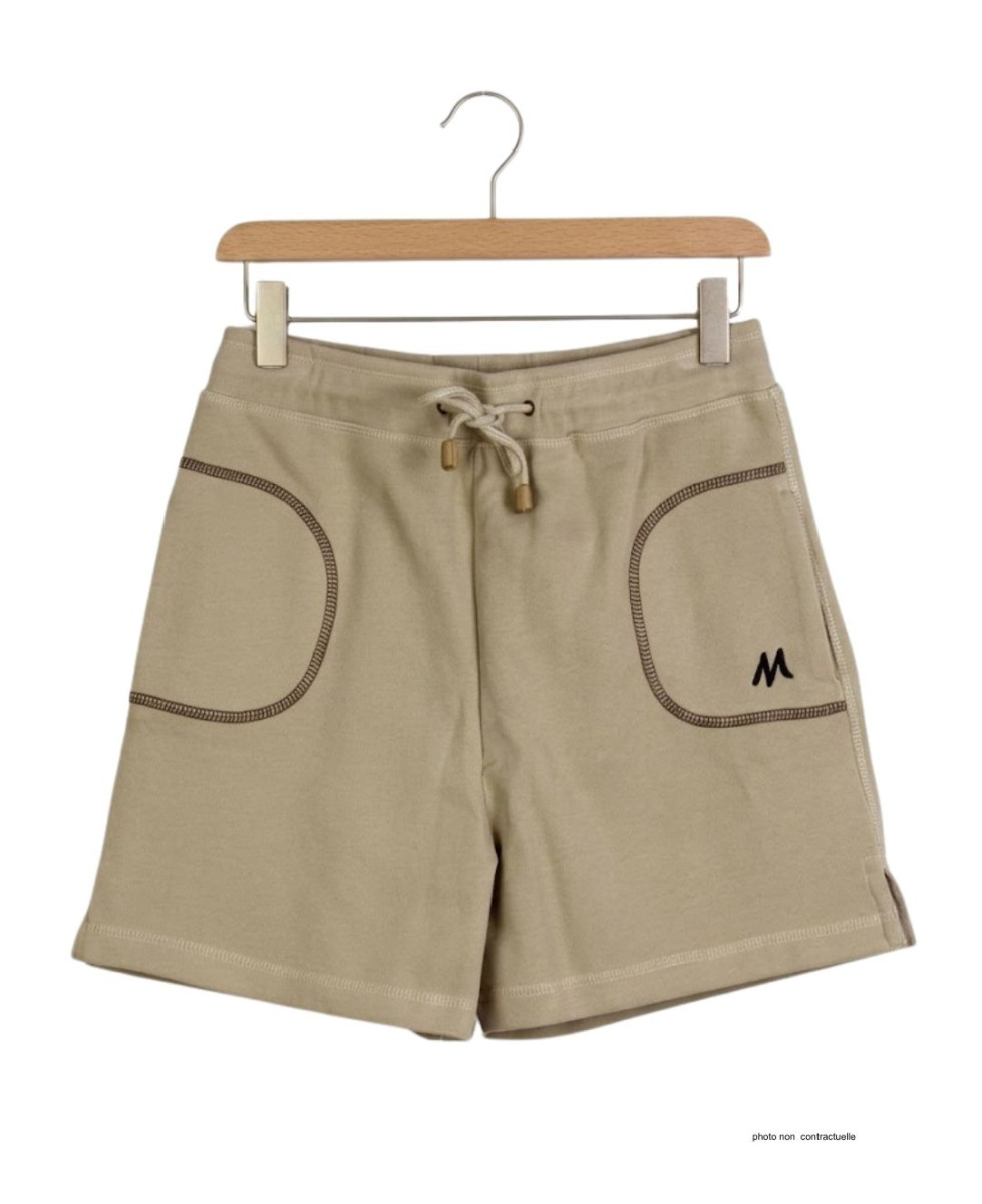 Short molleton femme MAYFLOWER SE9039S couleur sable léger