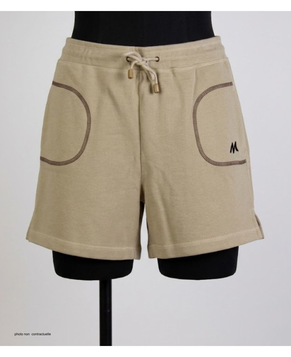 Short molleton femme MAYFLOWER SE9039S couleur sable léger