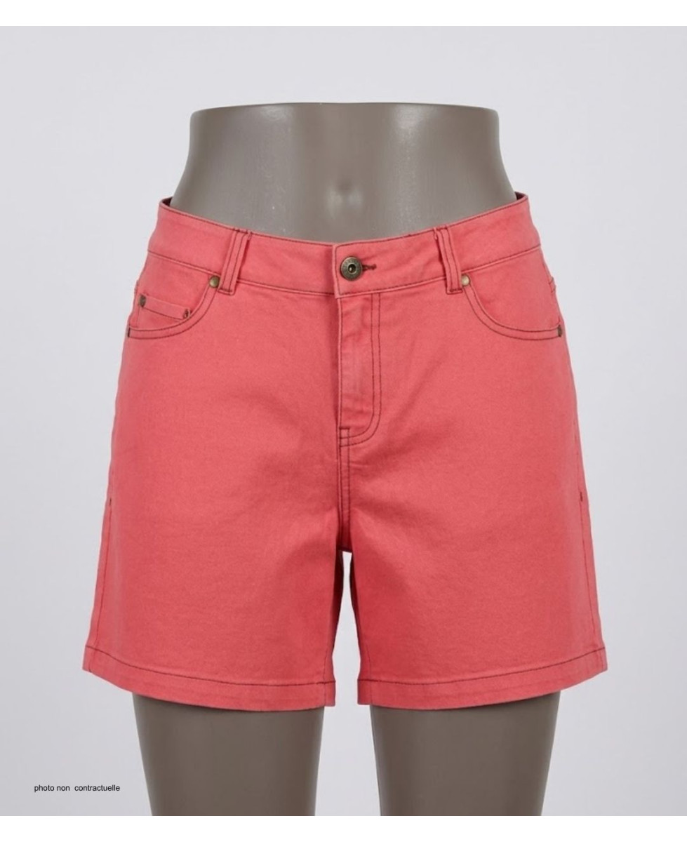Short tissu extensible femme MAYFLOWER SHORTF301A confort