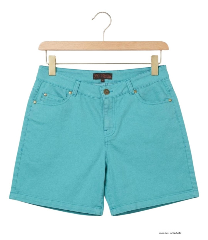 Short tissu extensible femme MAYFLOWER SHORTF301B stretch