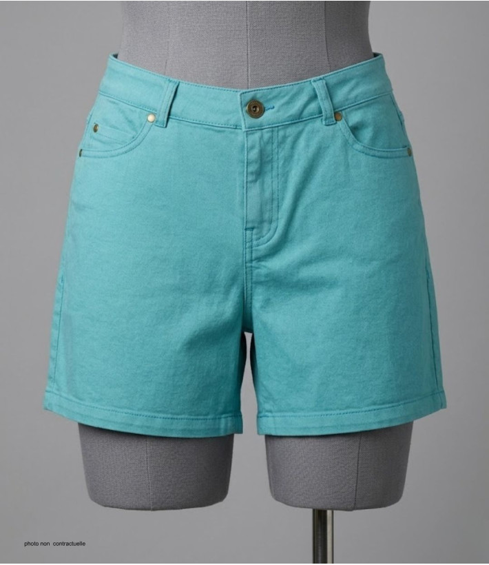 Short tissu extensible femme MAYFLOWER SHORTF301B stretch
