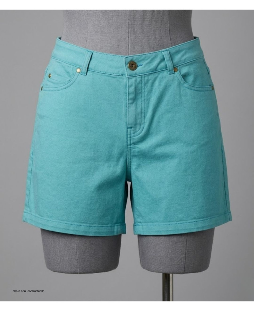Short tissu extensible femme MAYFLOWER SHORTF301B stretch