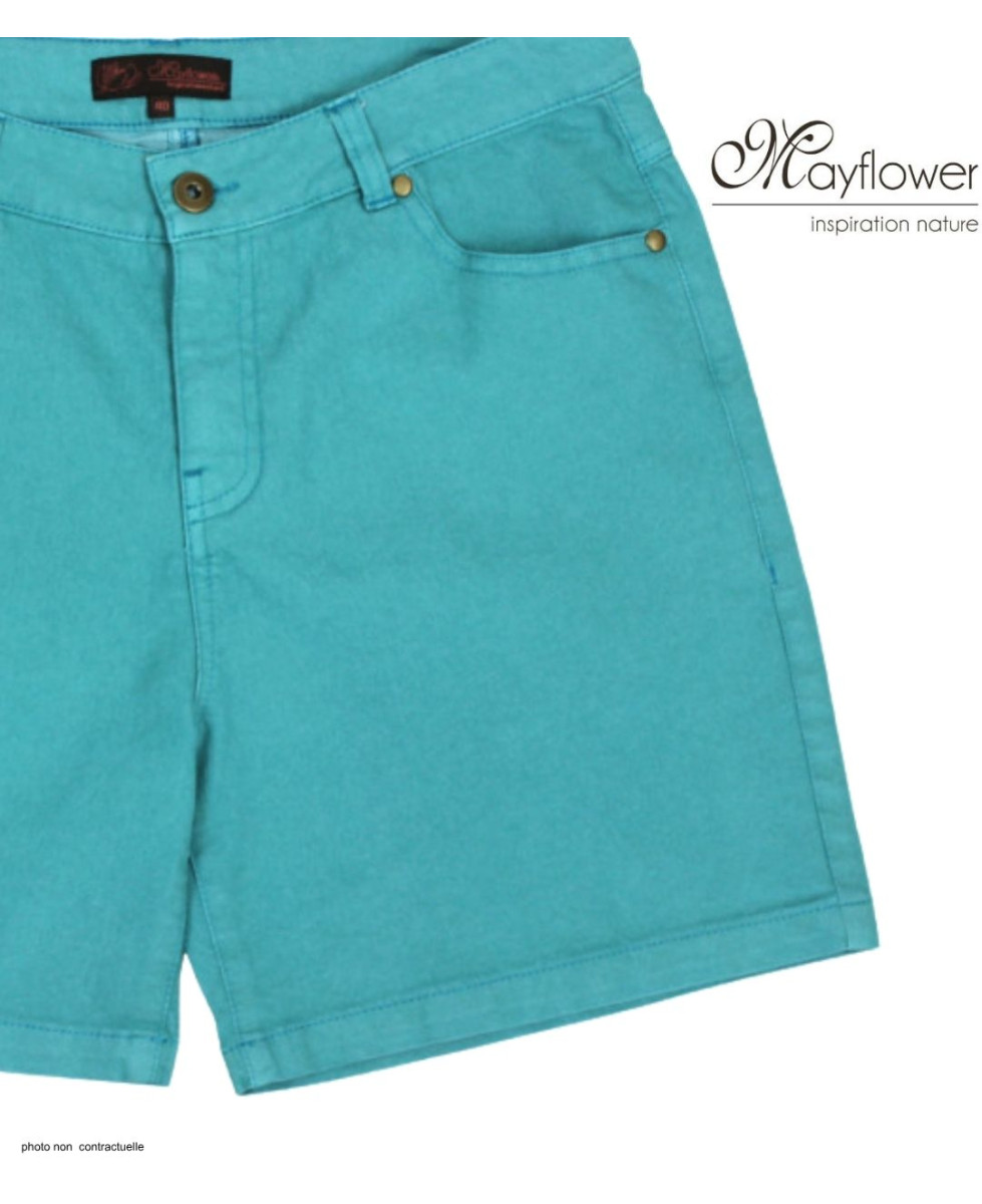 Short tissu extensible femme MAYFLOWER SHORTF301B stretch