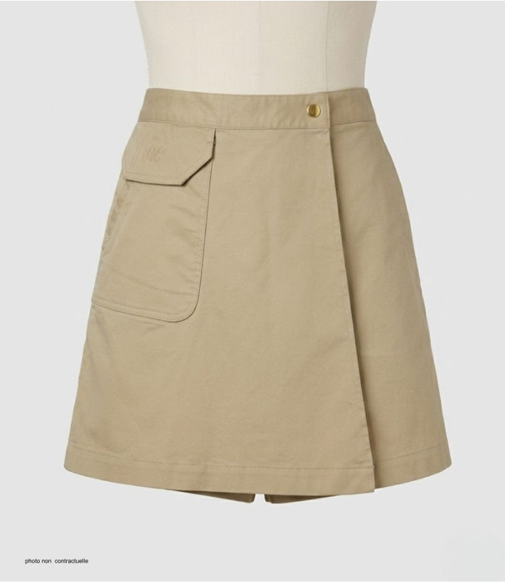 MAYFLOWER MARILOU1 Jupe-short stretch beige - Style & Confort