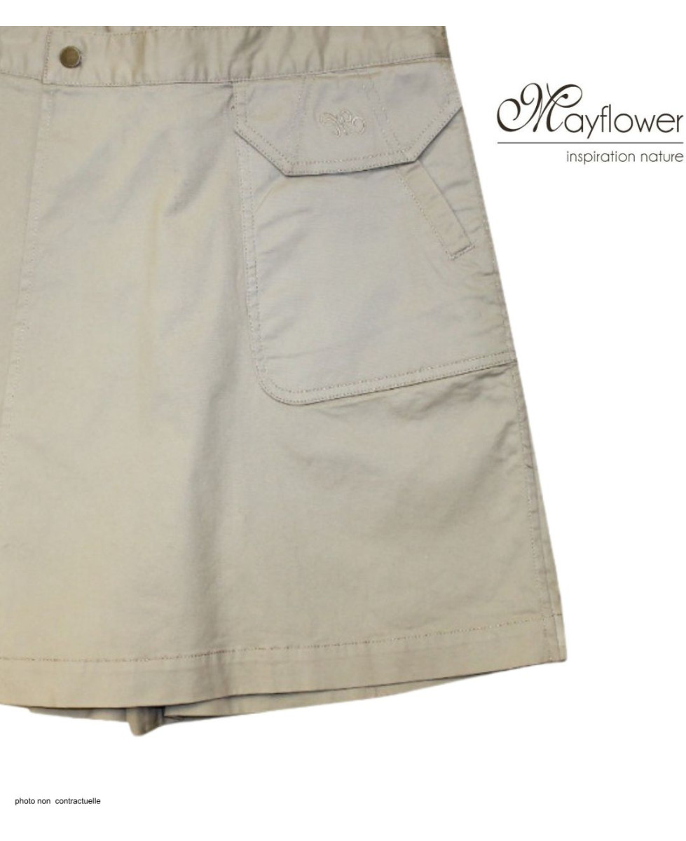 MAYFLOWER MARILOU1 Jupe-short stretch beige - Style & Confort