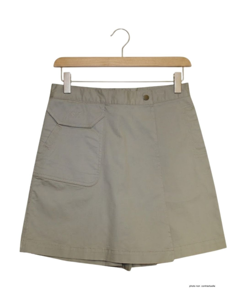 MAYFLOWER MARILOU2 Jupe-short stretch kaki - Liberté & Style