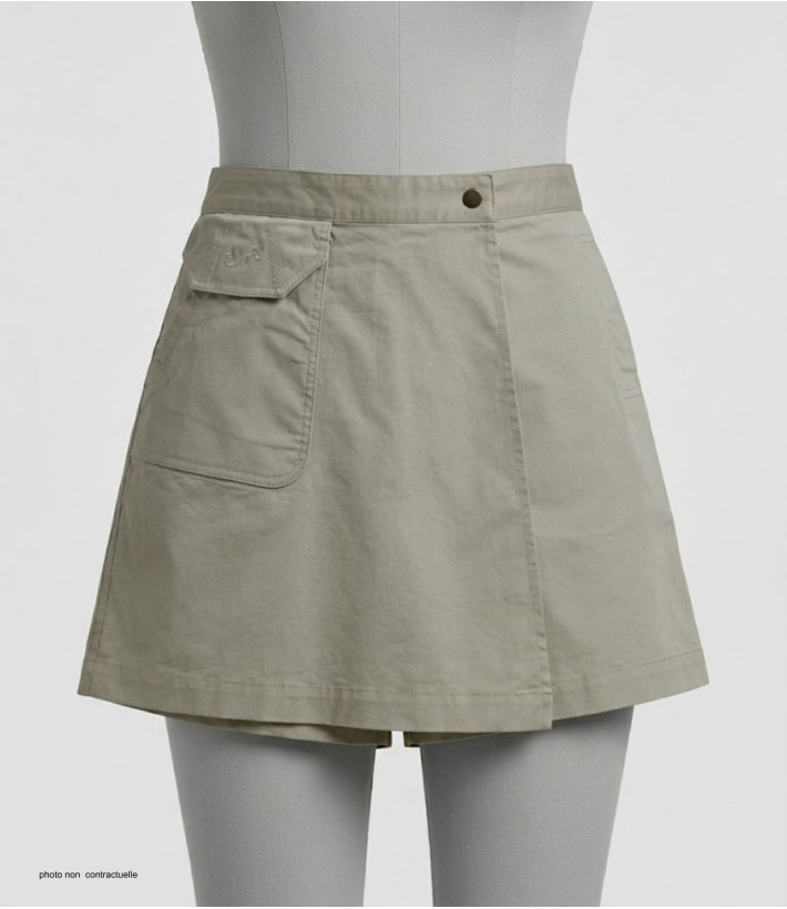 MAYFLOWER MARILOU2 Jupe-short stretch kaki - Liberté & Style