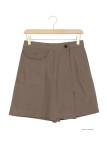 MAYFLOWER MARION2 Jupe-short pur coton noisette - Liberté & Style