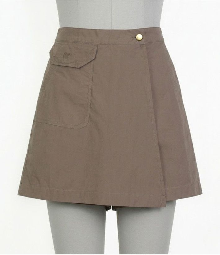 MAYFLOWER MARION2 Jupe-short pur coton noisette - Liberté & Style