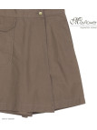 MAYFLOWER MARION2 Jupe-short pur coton noisette - Liberté & Style