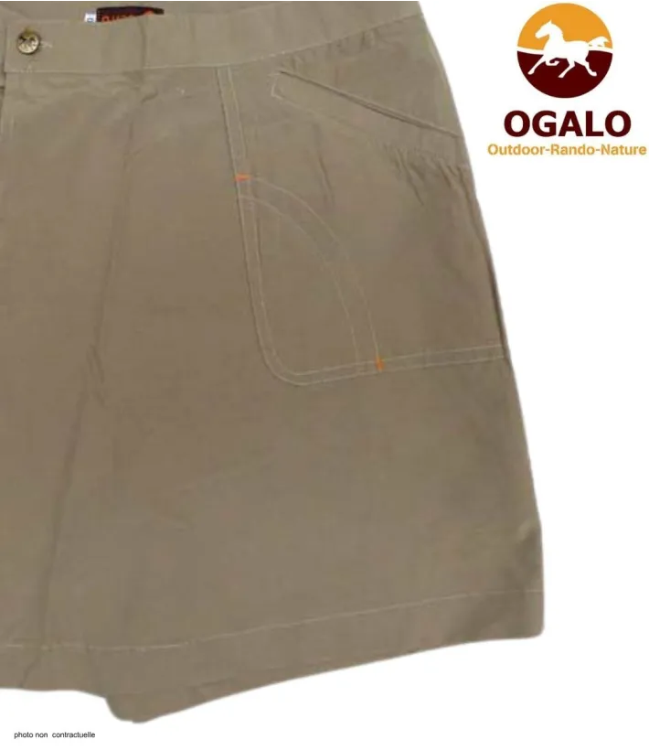 OGALO SE9047 - Jupe-short rando femme verte confort & style