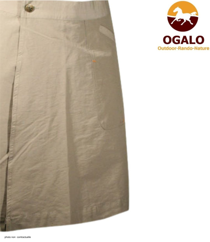 OGALO SE9047 - Jupe-short rando femme beige confort outdoor