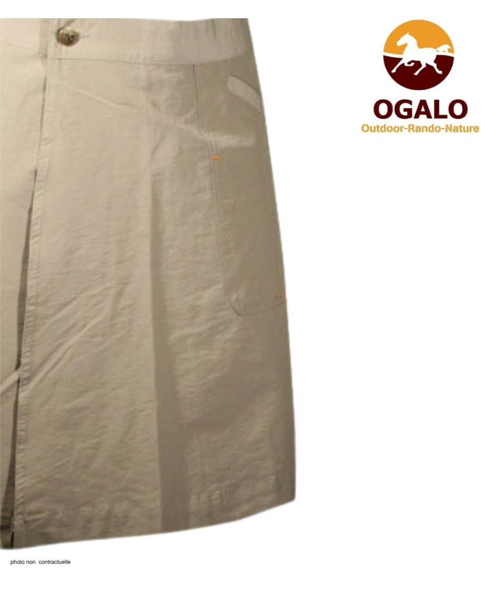 OGALO SE9047 - Jupe-short rando femme beige confort outdoor