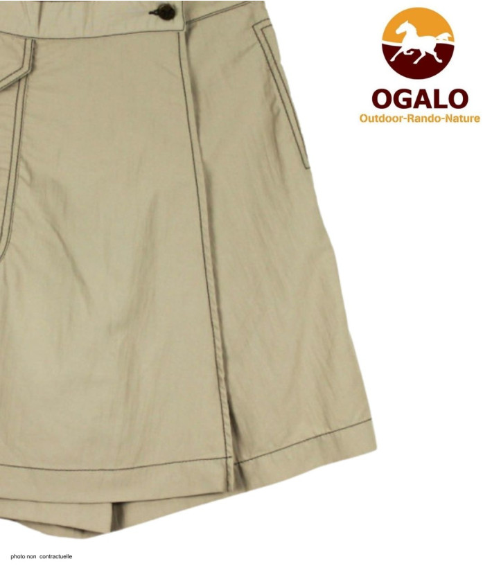 MAYFLOWER SOUDAN - Jupe-short rando femme beige légère