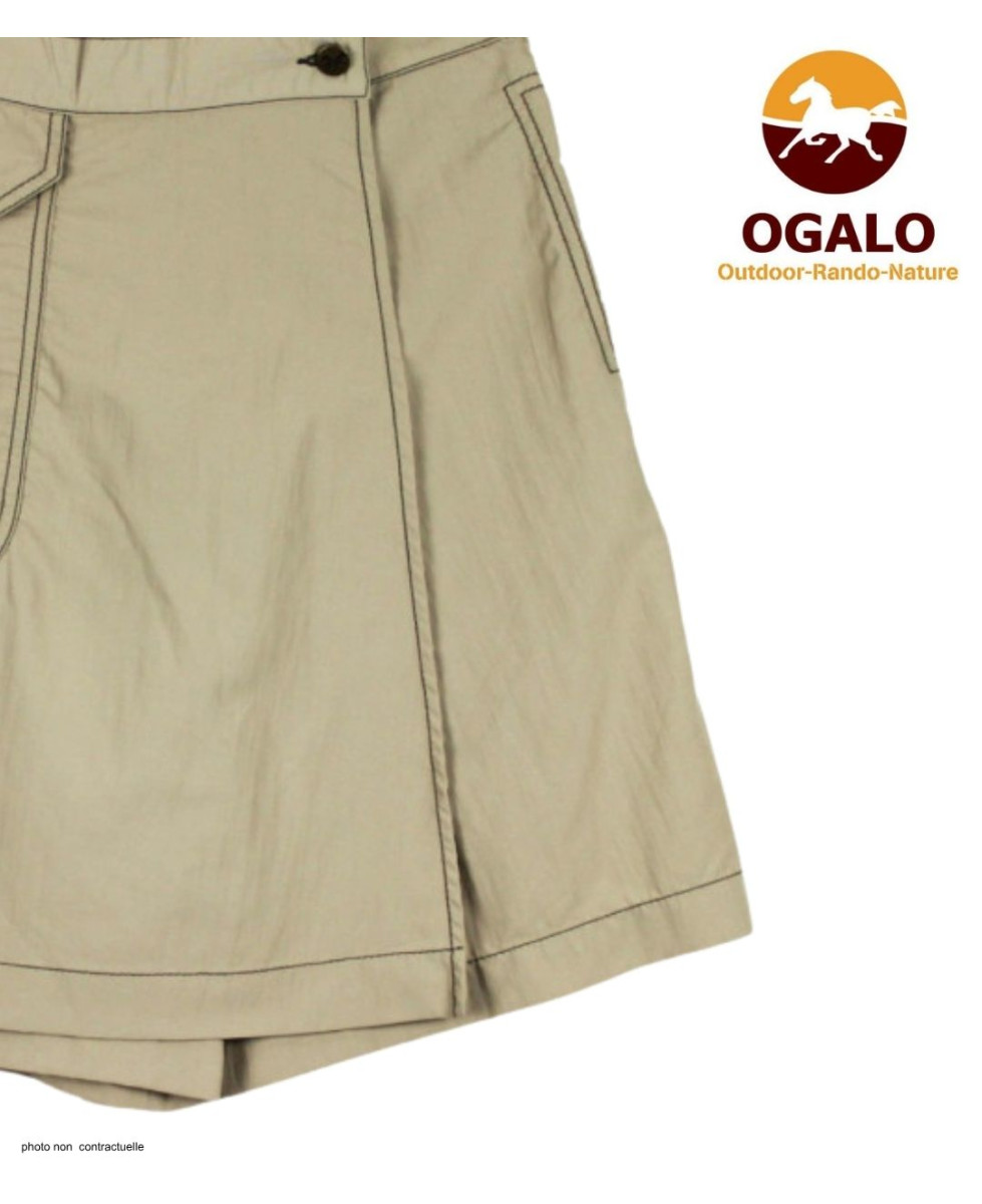 MAYFLOWER SOUDAN - Jupe-short rando femme beige légère