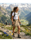 MAYFLOWER SOUDAN - Jupe-short rando femme beige légère