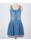 MAYFLOWER VF048S - Robe en jean femme bleu stone légère
