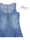 MAYFLOWER VF048S - Robe en jean femme bleu stone légère