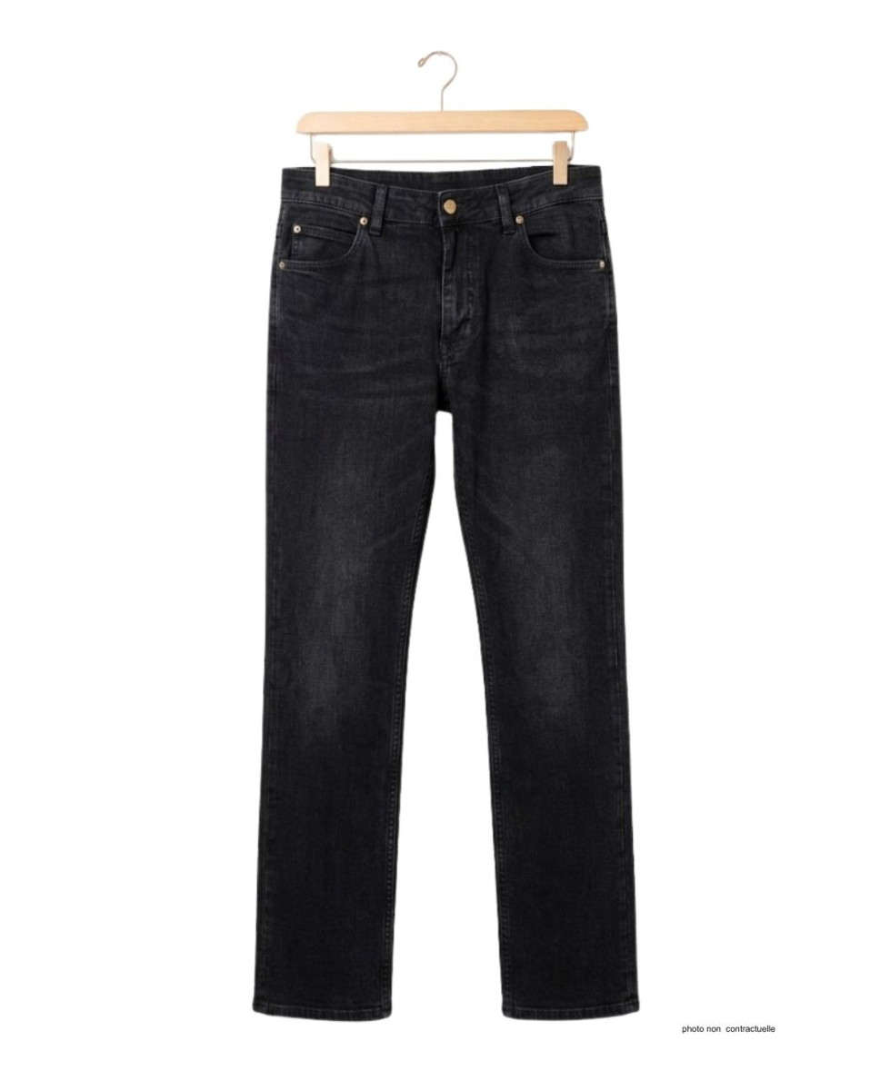 MAYFLOWER OUDA - Jean en tissu extensible femme stretch noir