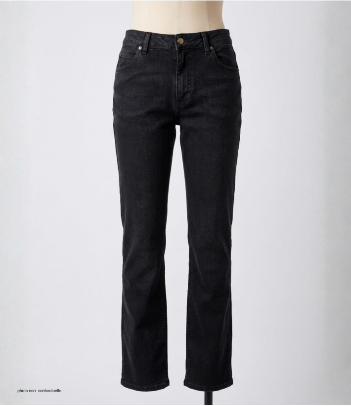 MAYFLOWER OUDA - Jean en tissu extensible femme stretch noir