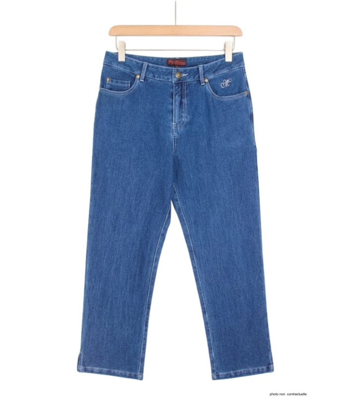 Pantacourt Jeans Femme Safran2 Stone - Denim Ultra Stretch