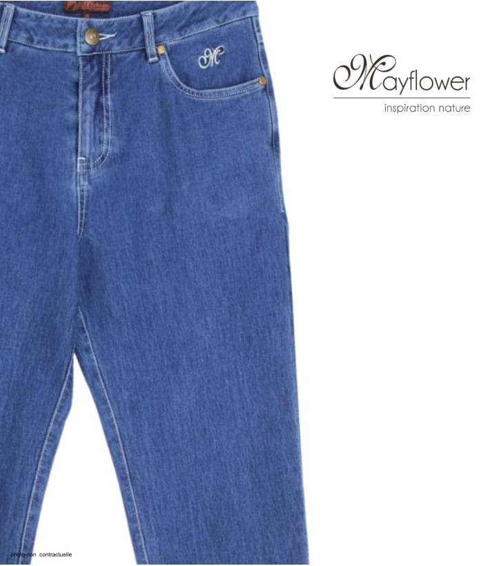 Pantacourt Jeans Femme Safran2 Stone - Denim Ultra Stretch