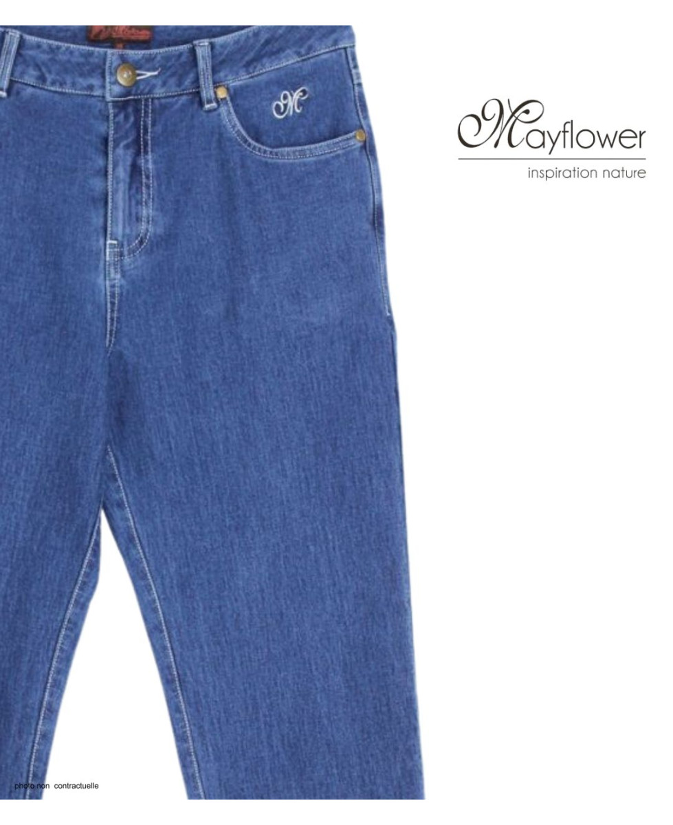 Pantacourt Jeans Femme Safran2 Stone - Denim Ultra Stretch