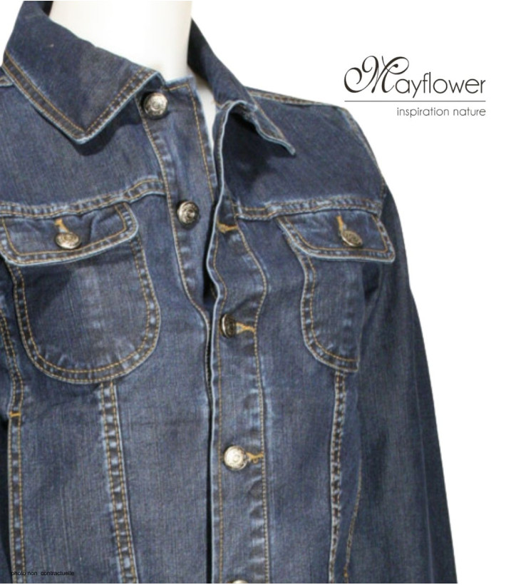 MAYFLOWER PF360 - Blouson en jean stretch léger femme